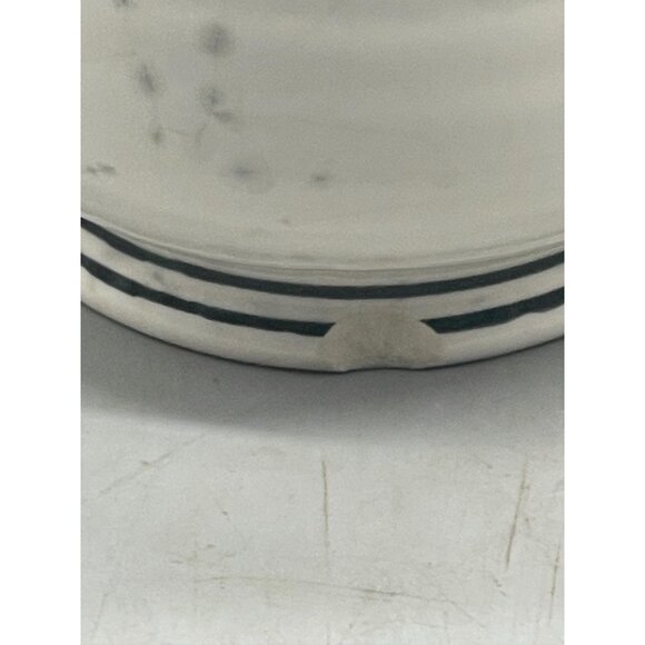 Katie mandy mug cup white blue dots stripes 3.5x5.5" READ - Picture 15 of 16